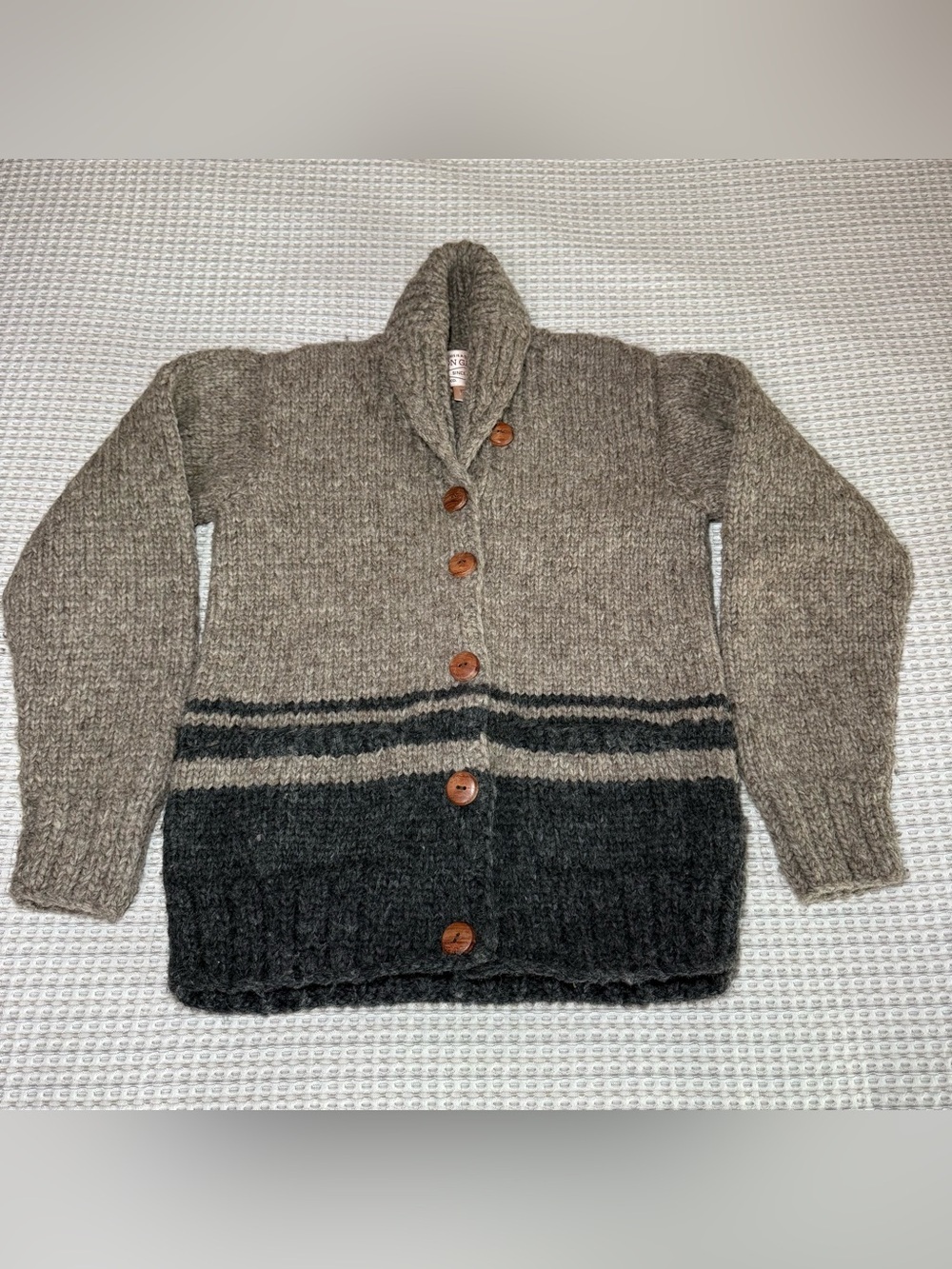 Woman's Filson Cowichan 51 Of 60 XS Sweater Cardigan Wool Wood Button Stripe